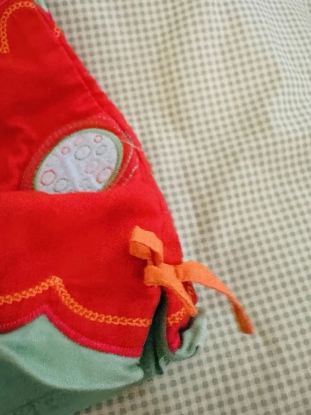 The Children's Place Mint Green Floral Appliqué Dress with Red & Orange Accents - Picture 2 of 7